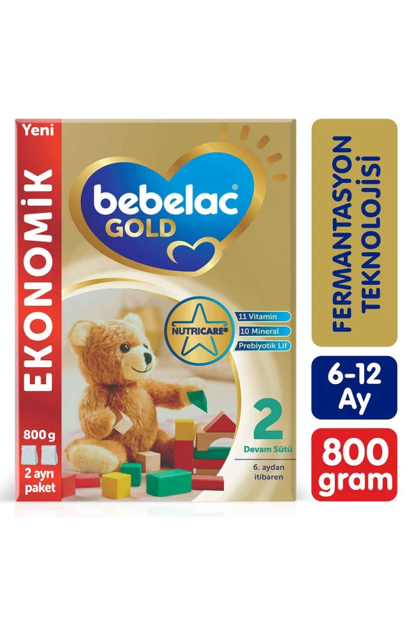 Bebelac Gold 2 Devam Sütü 800 gr 6-12 Ay