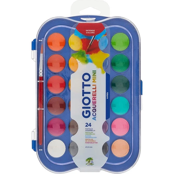 Giotto Sulu Boya 24 Renk 23 mm Çap