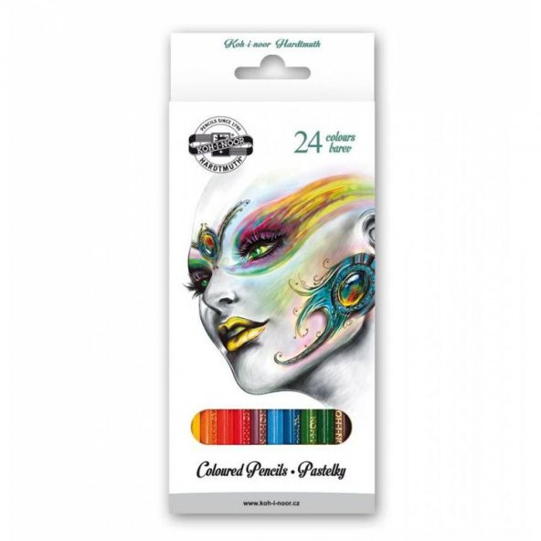 Koh-i Noor Kuru Boya 24lü Karton Kutu 3554 Fantasy - 1
