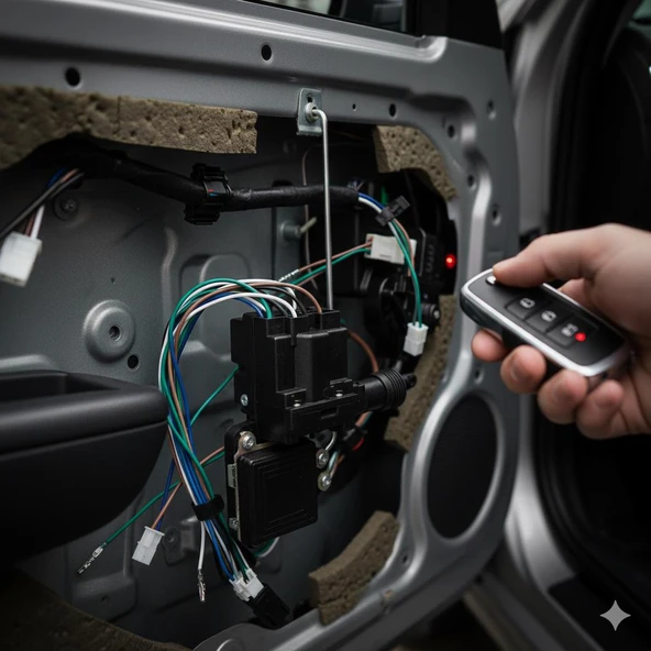 Space 12V Merkezi Kilit Sistemi Genel uyumluluk Full tesisat - Resim 2