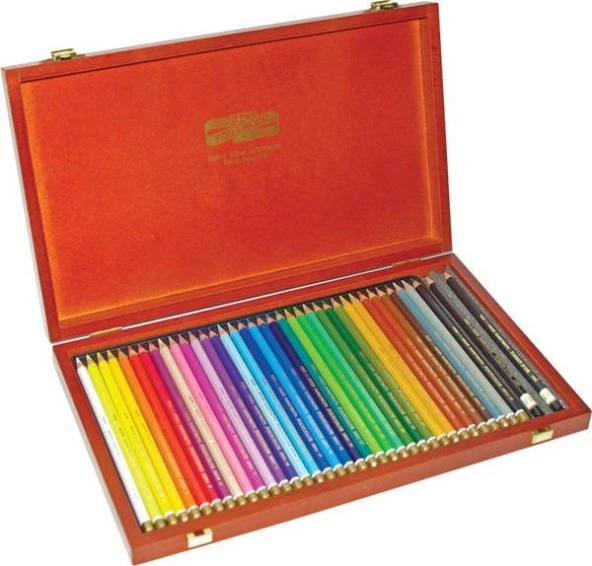 Koh-i Noor Polycolor Artist Kuru Boya Kalemi 36 Renk Ahşap Kutu ürün görseli