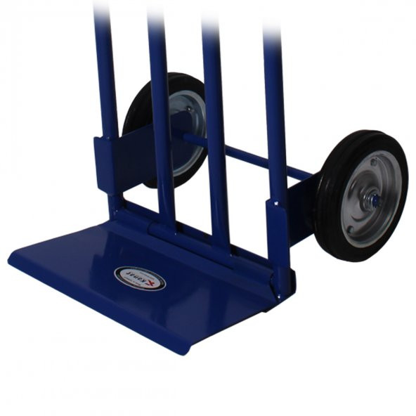 Koli Paket Yük Taşıma Arabası Katlanır Tabla Burçlu İki Teker - 3