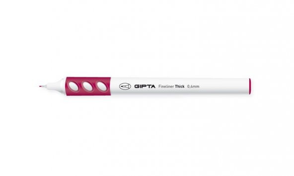 Gıpta Fineliner Thick 0.4 mm Yuvarlak Gövde Kalem BORDO