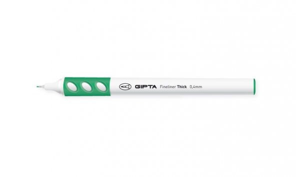 Gıpta Fineliner Thick 0.4 mm Yuvarlak Gövde Kalem YEŞİL