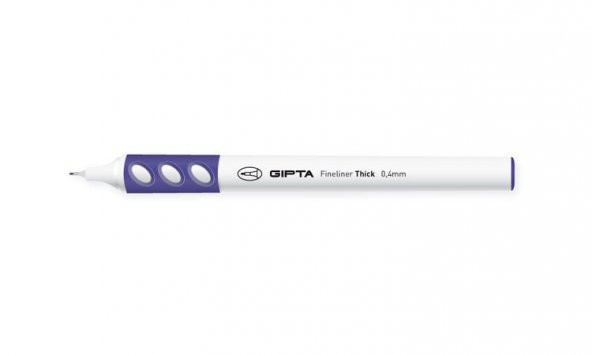 Gıpta Fineliner Thick 0.4 mm Yuvarlak Gövde Kalem MOR