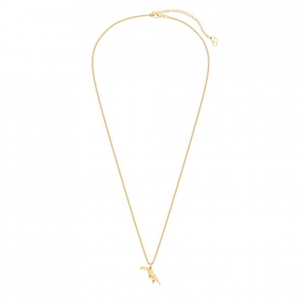 Chocli 18 Ayar Altın Kaplama Tukan Kolye - 2