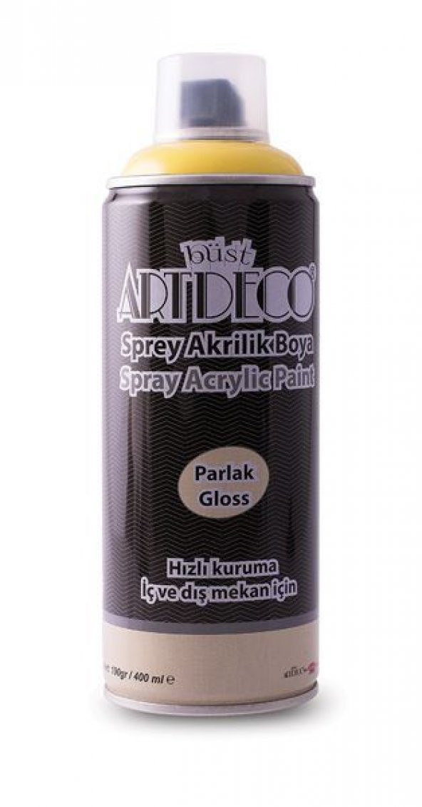 Artdeco Akrilik Sprey Boya 400 ml. AÇIK SARI