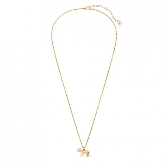 Chocli 18 Ayar Altın Kaplama Fil Kolye - 3