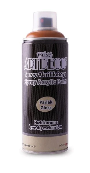 Artdeco Akrilik Sprey Boya 400 ml. AÇIK KAHVE