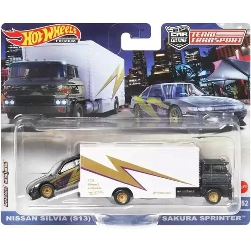 Hot Wheels Premium HKF41 Team Transport Nissan Silvia (S13) / Sakura Sprinter (#52) ürün görseli