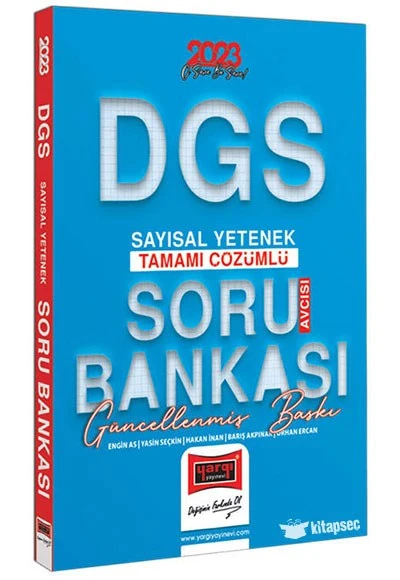 2023 DGS Soru Avcısı Tamamı Çözümlü Sayısal Yetenek Soru Bankası Yargı Yayınları