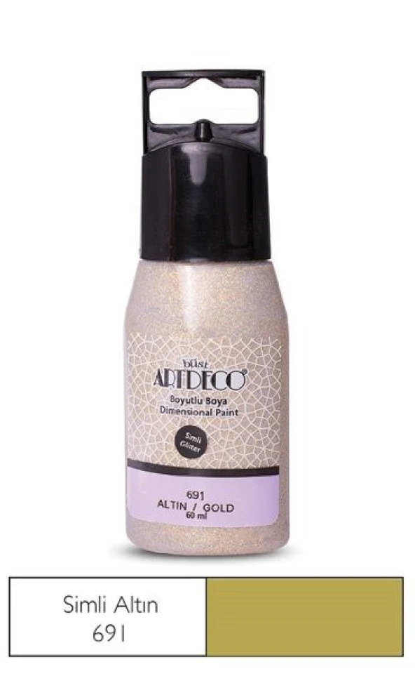 Artdeco Simli Boyutlu Boya 691 Altın