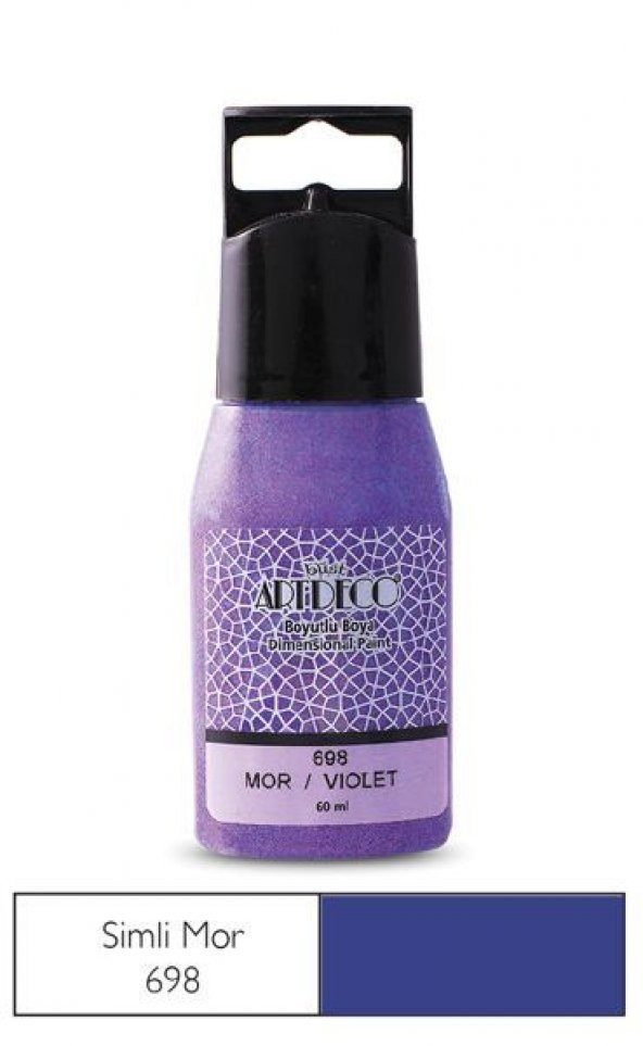 Artdeco Simli Boyutlu Boya 698 Mor