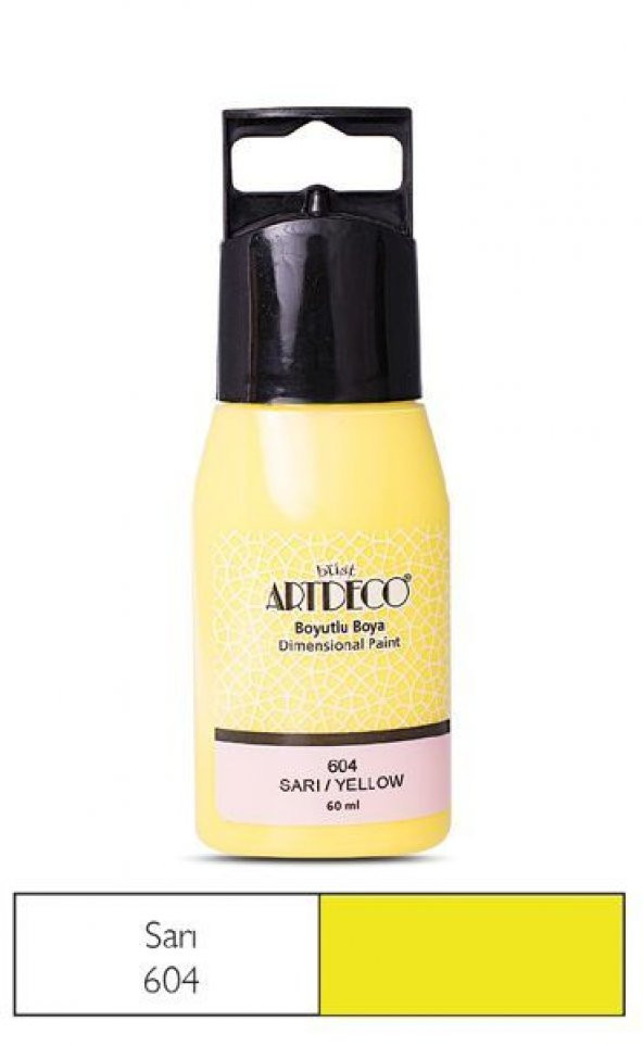 Artdeco Boyutlu Boya 60 ml. 604 SARI