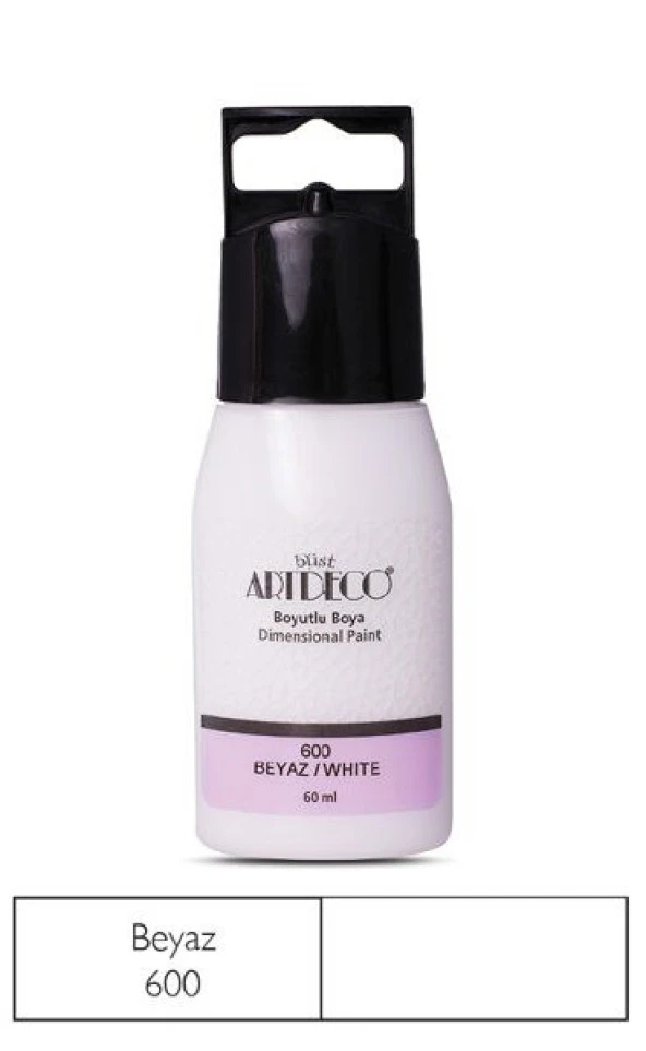Artdeco Boyutlu Boya 60 ml. 600 BEYAZ
