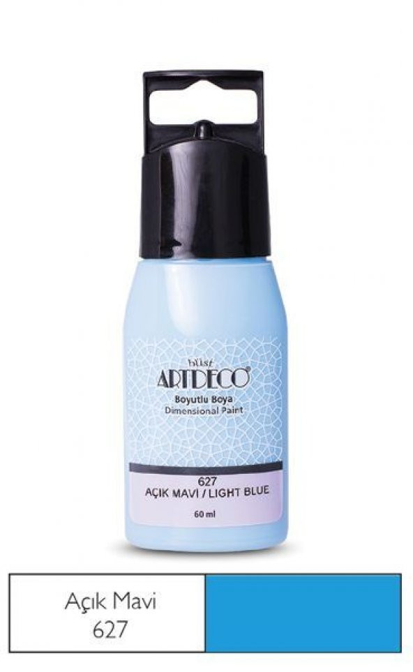 Artdeco Boyutlu Boya 60 ml. 627 AÇIK MAVİ