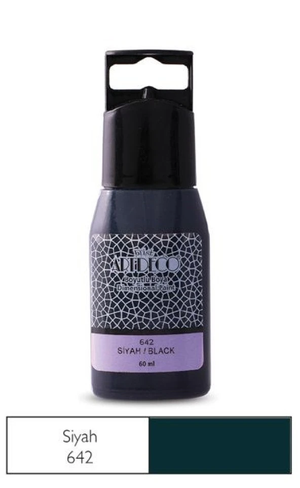 Artdeco Boyutlu Boya 60 ml. 642 SİYAH