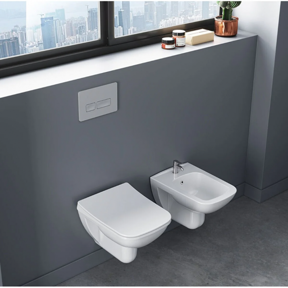 Turkuaz Duru Kanallı Asma Klozet ve Yavaş Kapak - 2