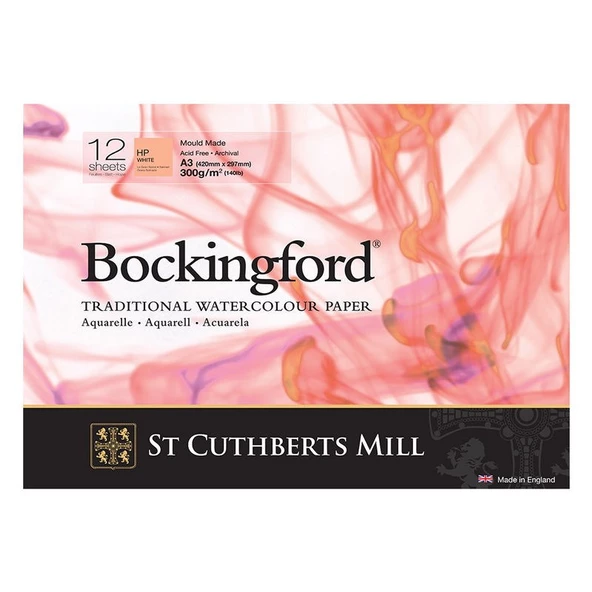Bockingford Suluboya Blok Hot Pres 300 gr 297x420mm (A3) 12 yp