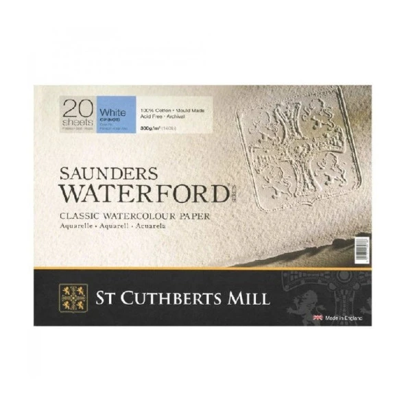 Saunders Waterford Suluboya Blok Cold Pres 300 gr 410x310mm 20 yp