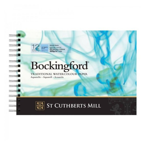 Bockingford Spiralli Suluboya Defteri Cold Pres 300 gr 297x210mm (A4) 12 yp