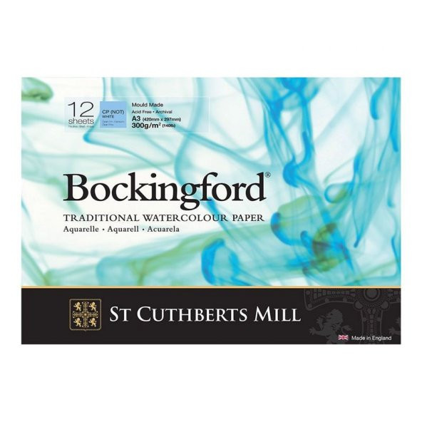 Bockingford Suluboya Blok Cold Pres 300 gr 297x420mm (A3) 12 yp