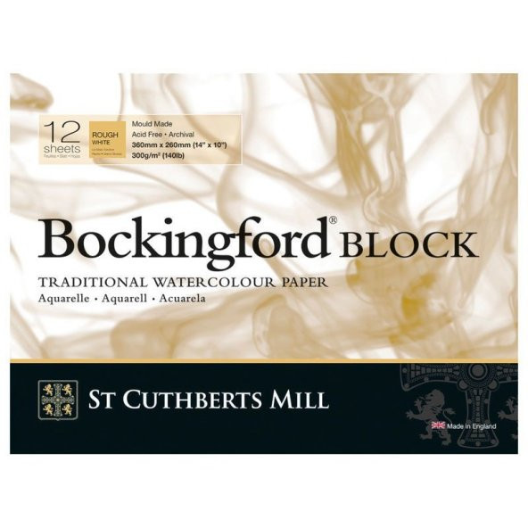 Bockingford Suluboya Blok Rough 300 gr 360x260mm 12 yp