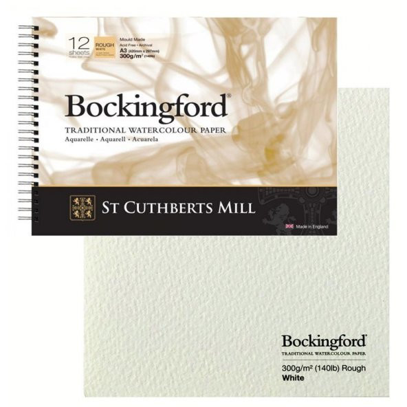 Bockingford Spiralli Suluboya Defteri Rough 300 gr 297x420mm (A3) 12 yp
