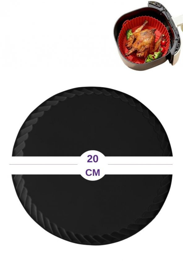 Onikiden Airfryer Silikon Pişirme Kabı ve 6’lı Kek Muffin Kalıbı Set- Tüm Hava Fritözleriyle Uyumlu - 11