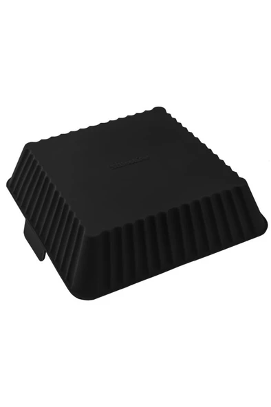 Onikiden Yanmaz Yapışmaz Airfryer Silikon Kare Pişirme Kabı SL101 - Hava Fritözlerle Uyumlu 20x20cm - 11