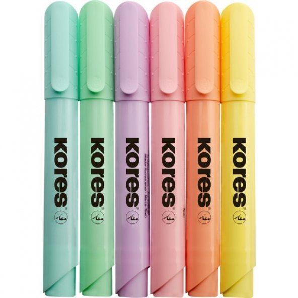 36060 Hıgh Lıner Plus Pastel Set, Chisel Tip, Karışık Colours Plastic Case 6 Adet - 2