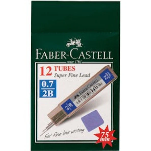 Faber Castell Super Fine Min Mekanik Kurşun Kalem Ucu 0.7 mm 2B 12li Kutu