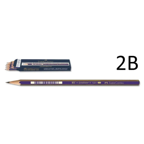 Faber Castell Goldfaber 1221 Dereceli Kalem 2B 12li KUTU