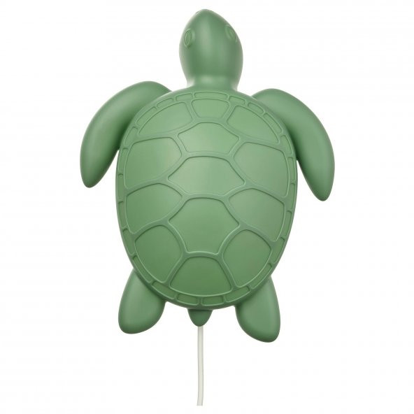 Çocuk Duvar Lambası MeridyenDukkan Kaplumbağa Modelli Yeşil Renk Ledli Çocuk Odası Aydınlatma