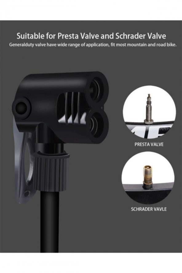 Bisiklet Pompa Lastik Hava Şişirme Pompası Araba Motor Bisiklet Top Bot Şişirme Pompa Uç HEDİYELİ - 4