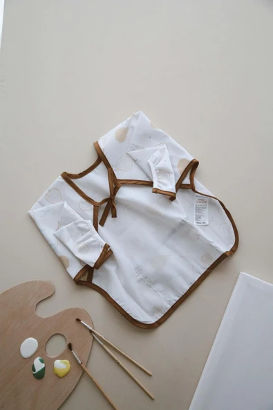 Armut Uzun Kollu Sıvı Geçirmez Aktivite Önlük (6-36 Ay) - 7