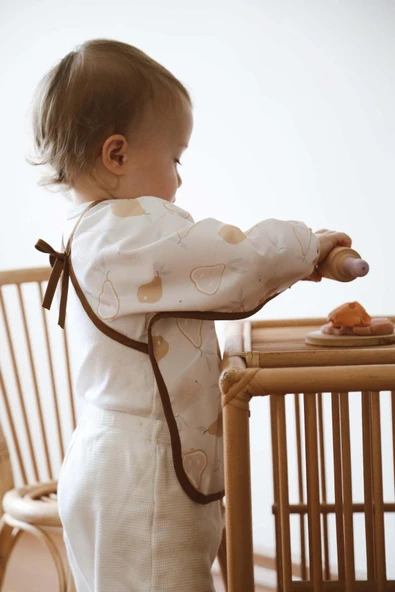 Armut Uzun Kollu Sıvı Geçirmez Aktivite Önlük (6-36 Ay) - 2