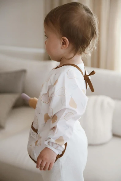 Armut Uzun Kollu Sıvı Geçirmez Aktivite Önlük (6-36 Ay) - 5