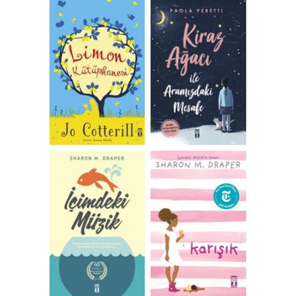 Kiraz Ağacı İle Aramızdaki Mesafe - İçimdeki Müzik- Limon Kütüphanesi- Karışık (4 Kitap Set) -Cizo Ayraç