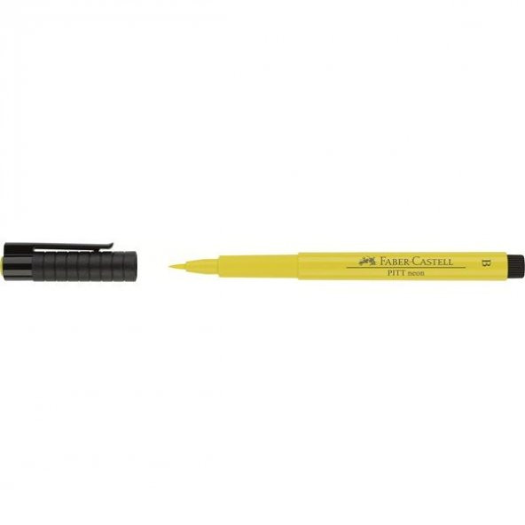 Faber Castell Pitt Artist Pen Çizim Kalemi Fırça Uçlu Neon*Yellow (Fosforlu Sarı)
