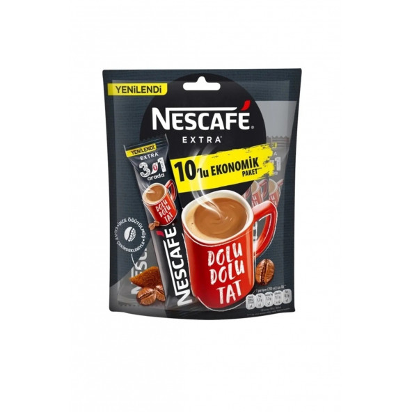 Nescafe 3ü1 Arada Extra Kahve 10'lu