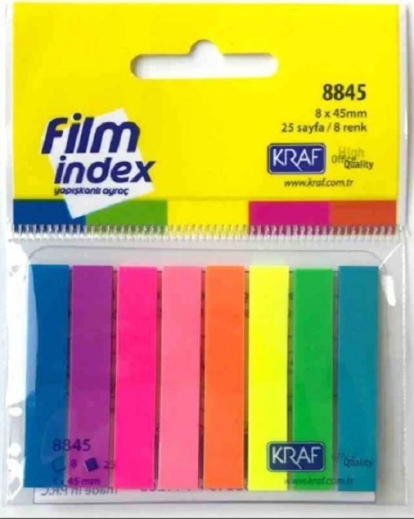 Kraf Fılm Index 8 Renk 25 Sayfa 8845