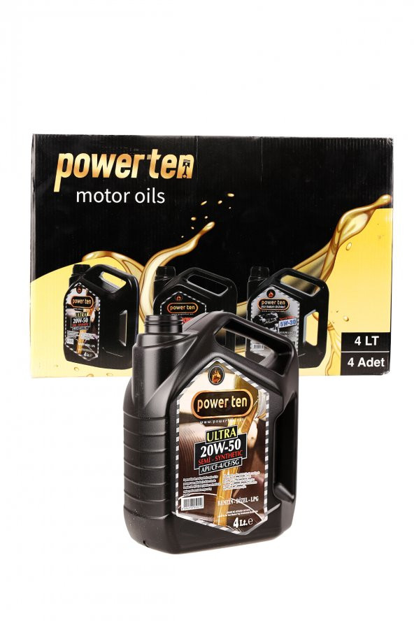 POWERTEN 20w50 ultra motor yağı 4 lt  4ADET