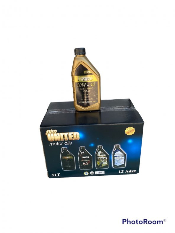 UNİTED PRO 10W40 MOTOR YAĞI 1 LT 12 ADET YENİ ÜRETİM - 1