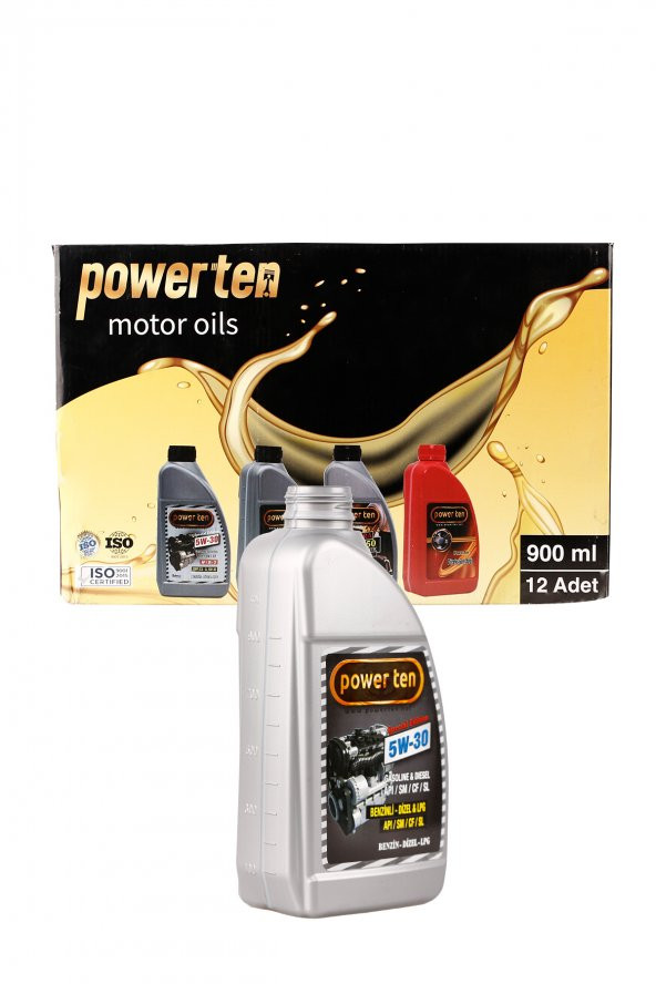 POWERTEN PRO 5W30 MOTOR YAĞI 1 LT 12 ADET YENİ ÜRETİM