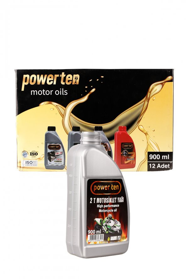 POWERTEN PRO 2T  MOTOSİKLET YAĞI 1 LT 12 ADET KOLİ YENİ  ÜRETİM