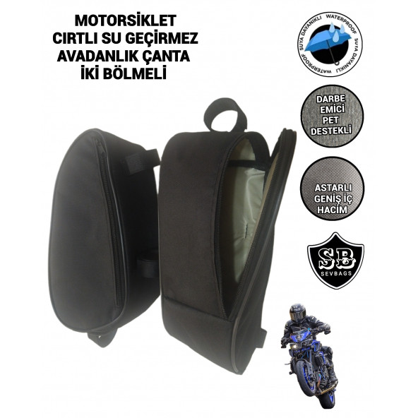 MOTORSİKLET SU GEÇİRMEZ YAN AVADANLIK ÇANTALARI - 5