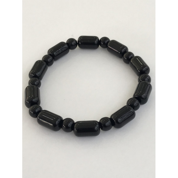 Oniks Taşlı Bay Bayan Doğal Taş Bileklik - 2