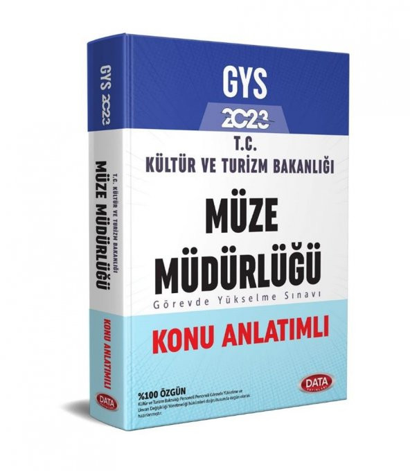 2023 GYS Kültür ve Turizm Bakanlığı Müze Müdürlüğü Hazırlık Kitabı Data Yayınları