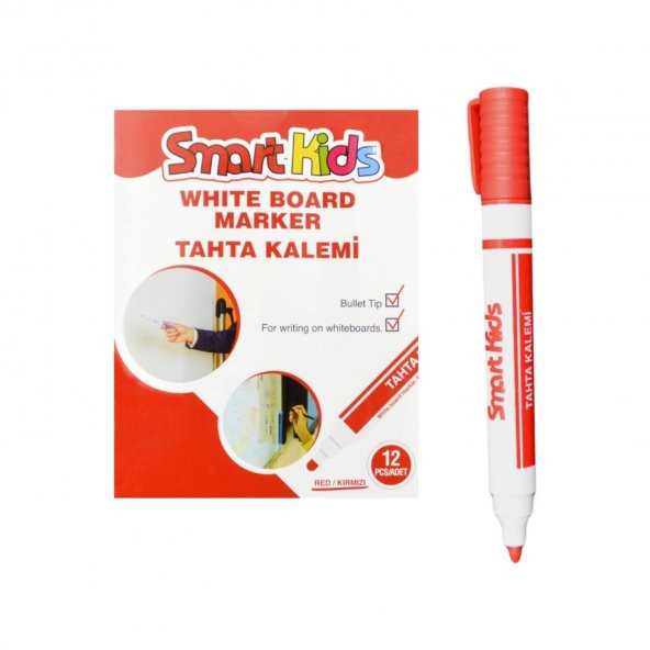 Smart Kids 3577 Tahta Kalemi - Kırmızı – 12 Li Paket - 2
